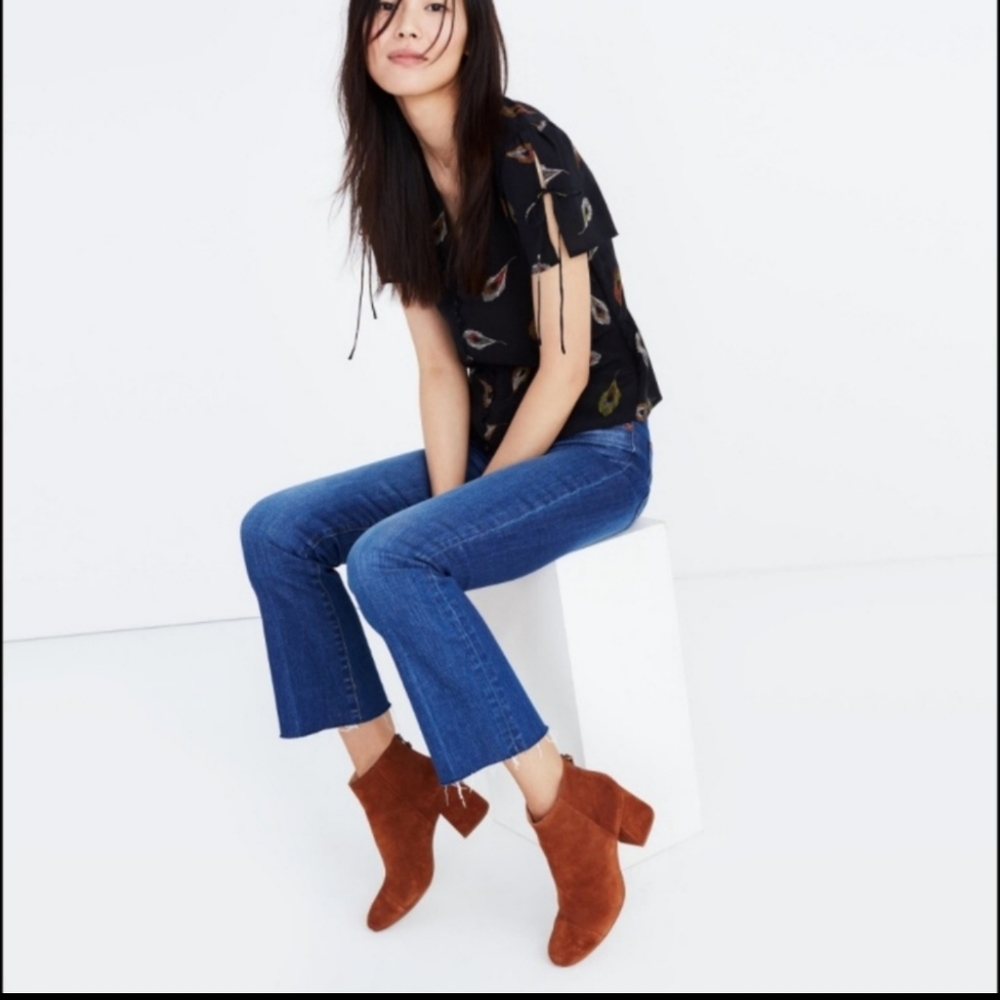 Madewell Jillian suede low boots